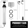 500cc Fluid Extractor, Automotive Fluid Extractor Pump, Manual Extraction and Filling Pump with Two Extraction Tubes, Universal Fluid Oil Change