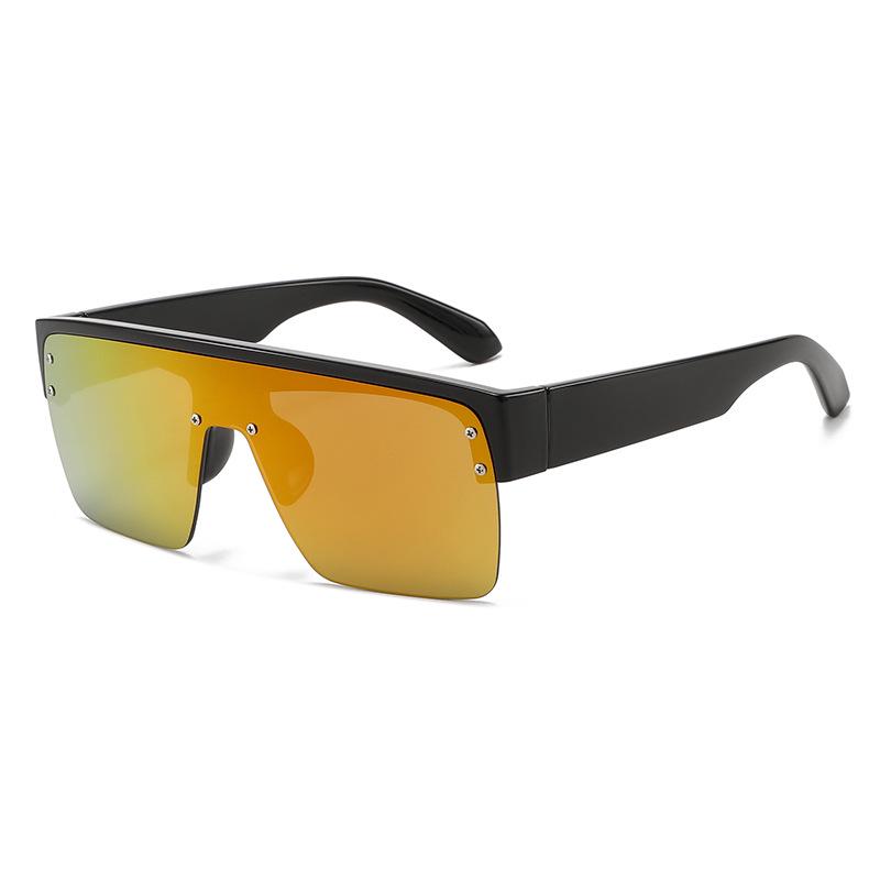European & American Retro Oversized Sunglasses: Stylish & Versatile High-End Unisex Shades Regular