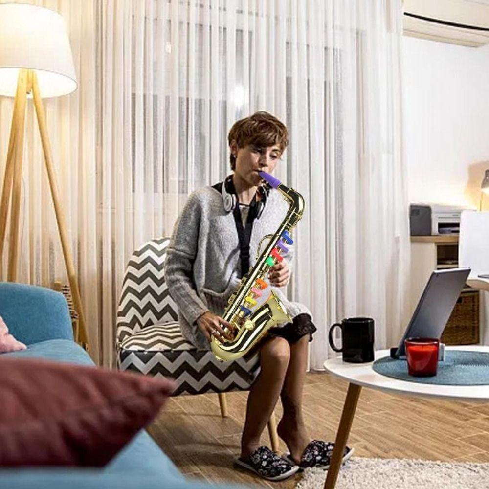 With Sound Musical Instrument Toy Simulation Mini Saxophone Toy Kids Saxophone Toy  Learning