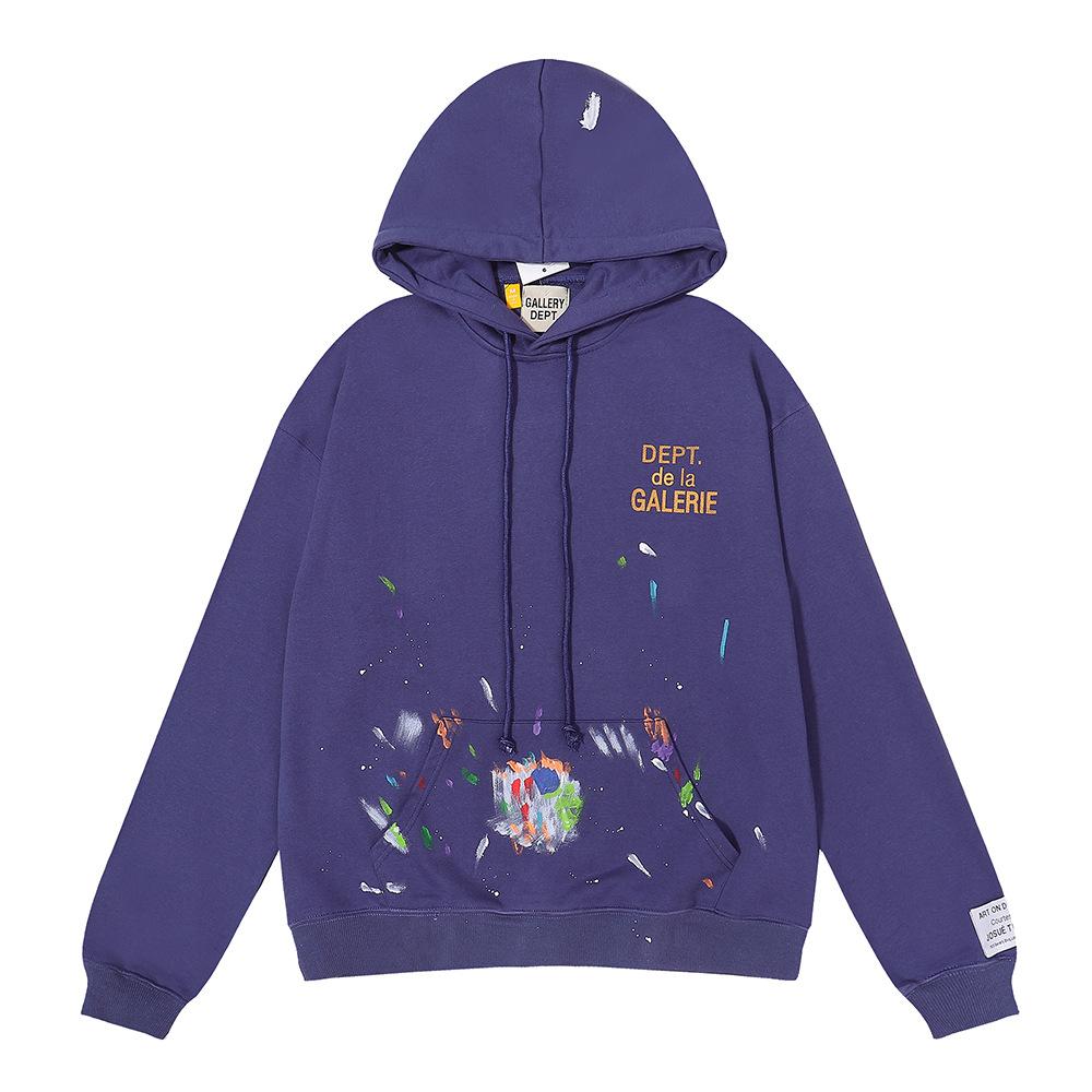 Tendenza bellezza autunno e inverno GALLERIA DEPT Celebrità di Internet stesso maglione con cappuccio in spugna dipinto a mano graffiti cappotto per coppia uomo e donna