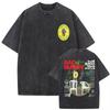 Gewaschen Vintage Bad Bunny DTMF Residencia En El Choli Merch T-Shirts Debi Tirar Mas Fotos T-Shirt Herren Hip Hop Übergroßes T-Shirt