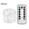 Decorative Wedding Party Lights Copper Wire Fairy with Remote, 8 Modes 10-Level Dimming Timer, Waterproof LED String Battery Operated for Christmas