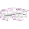 VidaXL Garden Lounge Set 7 Pcs White Solid Pine Wood 3250969