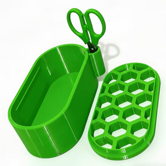 3D Printed Scallion Leek Regrow Planter Hydroponic Growing Pot for Kitchen Window Multi-Hole Design Home Garden Vegetable Kit
