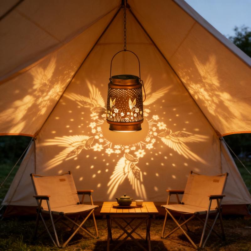 Solar Butterfly Courtyard Light Outdoor Waterproof LED Pendant Decorative Garden Balcony Hanging Decorative Light