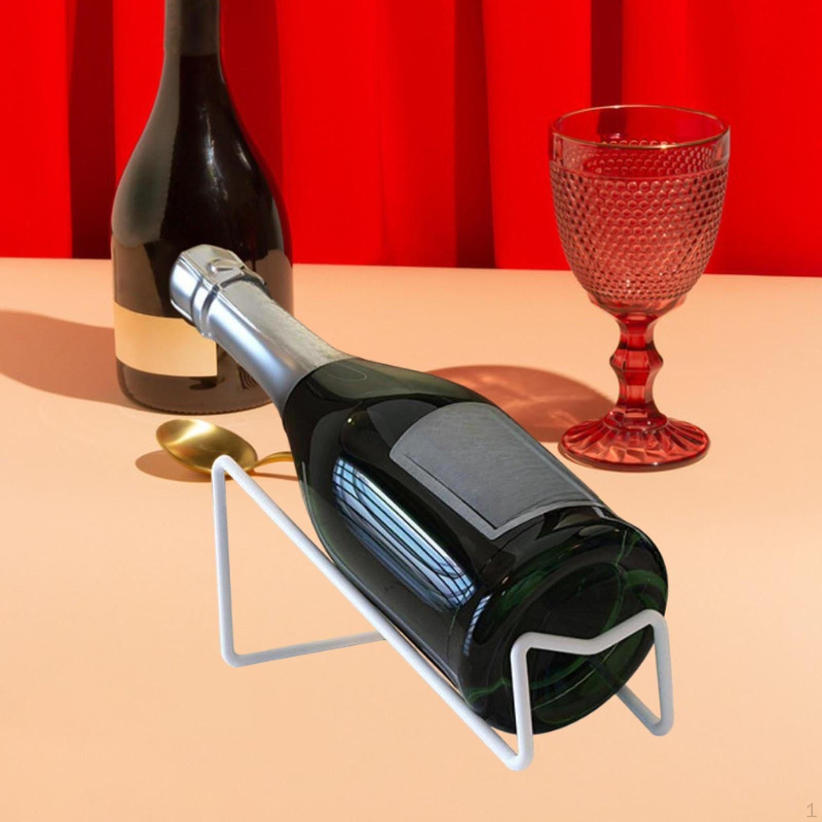 

Настольная стойка для вина, держатель для бутылок, устойчивая подставка для домашнего декора, металлическая подставка для ресторана белый