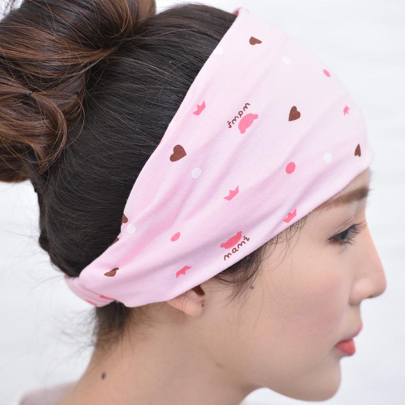 Adjustable Maternity Cotton Headscarf: Windproof & Elastic Postpartum Headband