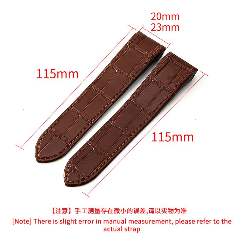 Genuine Leather Watch Strap for Cartier Sandoz Santos 100 Watch Band Soft Comfortable Watchband Accessories 20 23mm Wristband
