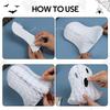 1SET Halloween Hanging Ornaments Ghost Honeycomb Paper Lanterns for Halloween Party Home Indoor Outdoor Yard Decorations Props