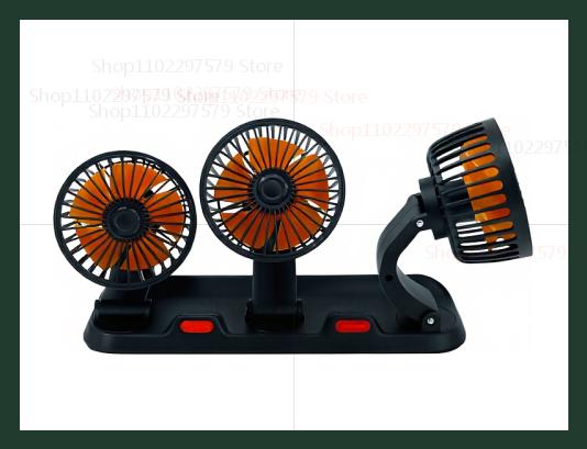 New Car Fan Cooling Electric Fan 360° Adjustable USB12V 24V Silent Air Cooler Suitable For Internal Ventilation of Automobiles