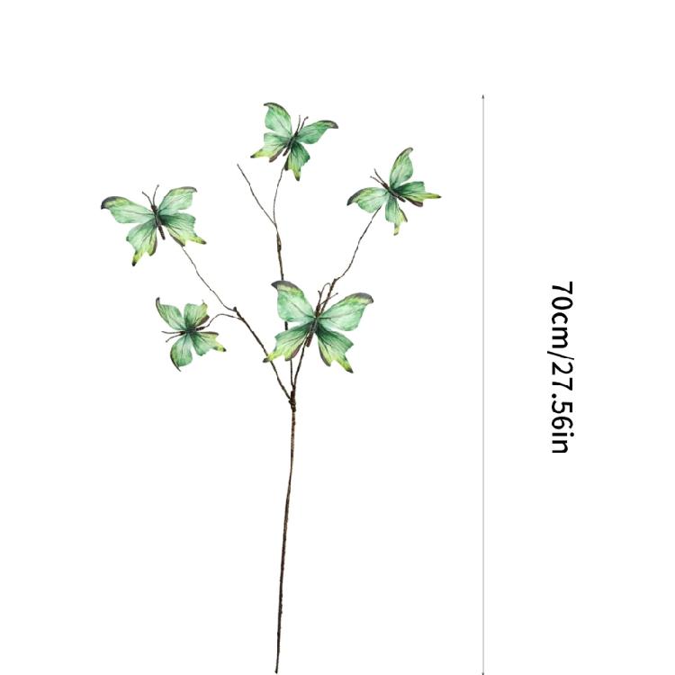 2pcs Faux Dried Branch Decoration Silk Butterfly Blooms Indoor Party Supplies Flower Displays Set Safe to Child