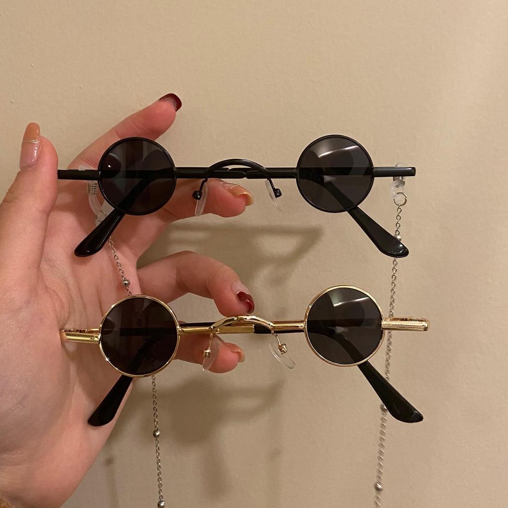 Trendy Retro Small Round Frame Sunglasses - Fun & Quirky Douyin-Inspired Design