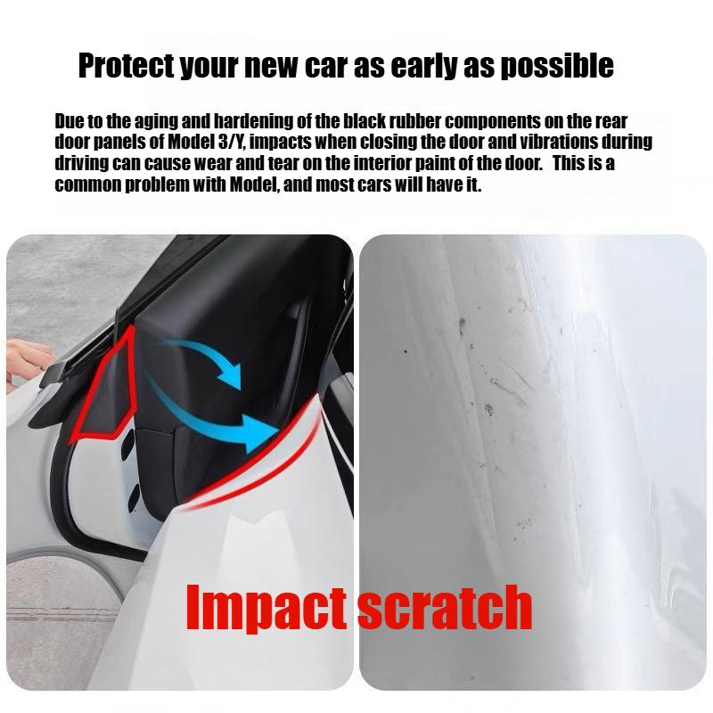 For Model Y Juniper Rear Door Interior Anti Scratch Protective Film for Model 3 Highland TPU Anti Scratch Invisible Film