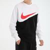 Nike Sportswear Swoosh Crew Neck Sweatshirt Black White Red CZ4922-010