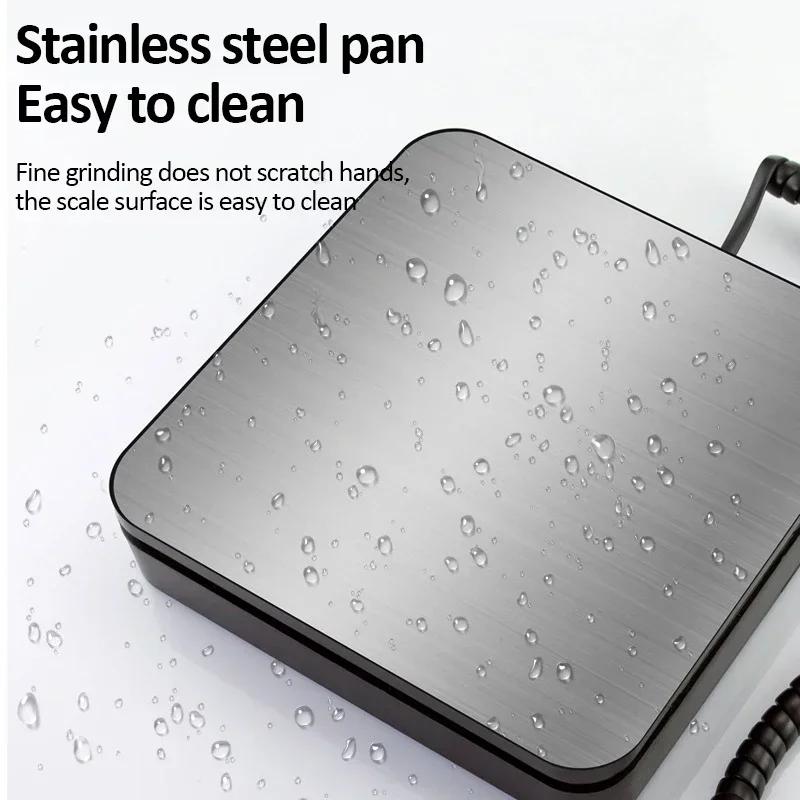 High-precision Digital Scale 50kg/2g Electronic Platform Scale Wired/Wireless Parcel Pet Express Weighing Scale with Backlight