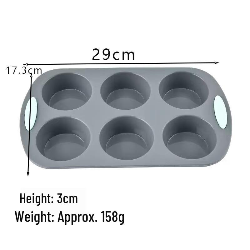 High-Temperature Resistant Silicone Cake Mold – Easy Release for Chiffon, Toast, Cookie, and Muffin Baking