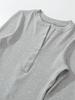 Women's Korean Style Henry Collar Long Sleeve Base Layer T-shirt for Autumn/Winter – Stylish, Stretchy, Basic Top
