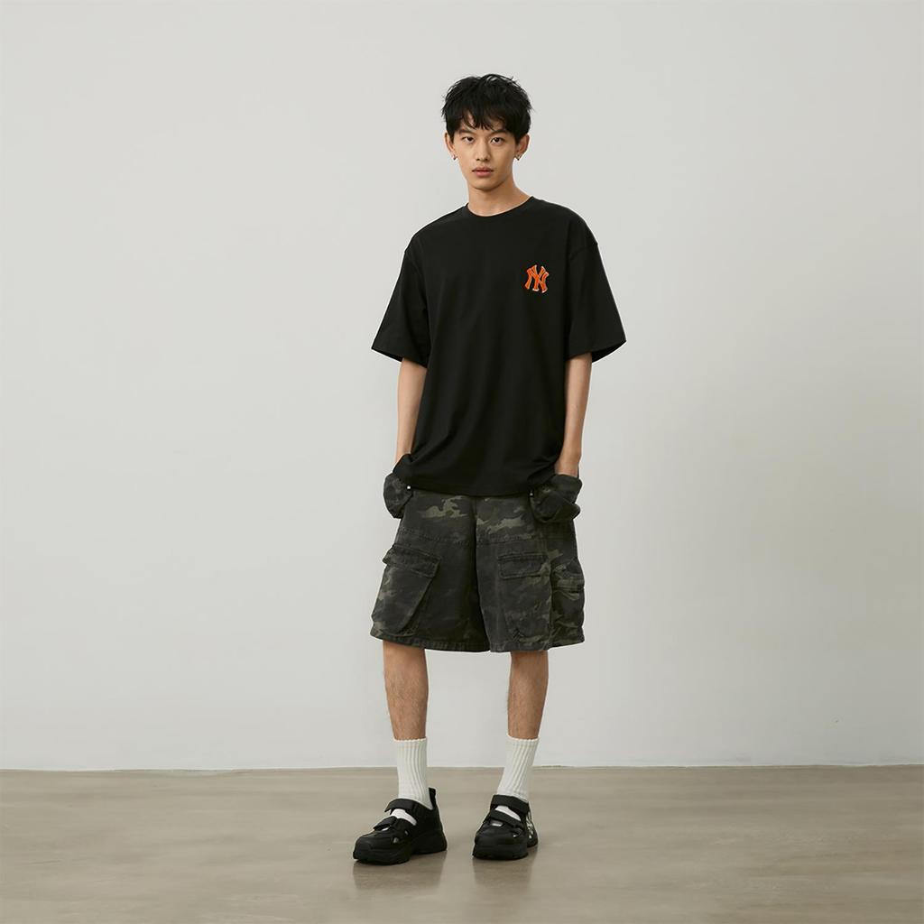 MLB MONOGRAM SS24 T Shirt Unisex Black (Unisex) T-Shirts 3ATSM0443 50BKS