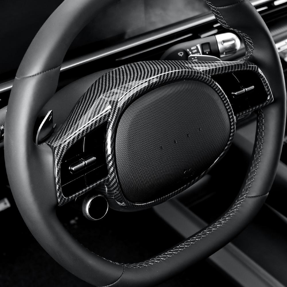 Für Hyundai IONIQ 5/IONIQ 6 2026-2026 Auto Lenkradabdeckung Lenkradblende Auto Innenraum Dekor Zubehör