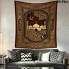 Muslim Wall Tapestry Aesthetic Wall Hanging Printed Fabric Blanket Decorative Tapestries for Bedroom Living Room Home Decor