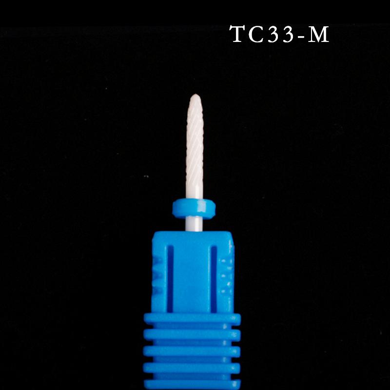 Ceramic Nail Grinding Head - Corn Bullet Rocket Shape for Electric Nail Grinder