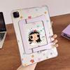 Floral Mini IPad Stand Case With Auto Sleep Wake Support 6/7 Air 4-8 Pro 11/13 Inch 2018-2025 Models
