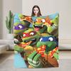 TMNT Game  Blanket Quality Soft  Throw Blanket Autumn Girls Boys Living Room Graphic Bedspread