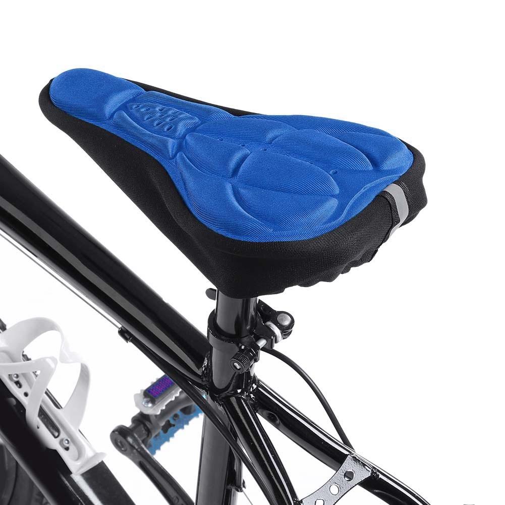 3D Mountain Road Bike Breathable Soft Seat Saddle Cover (Black)