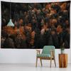Living Room Bedroom Decoration Tapestry Natural Scenery Wall Hanging Home Wall Background Cloth Forest Tree Large-sized Tapestry