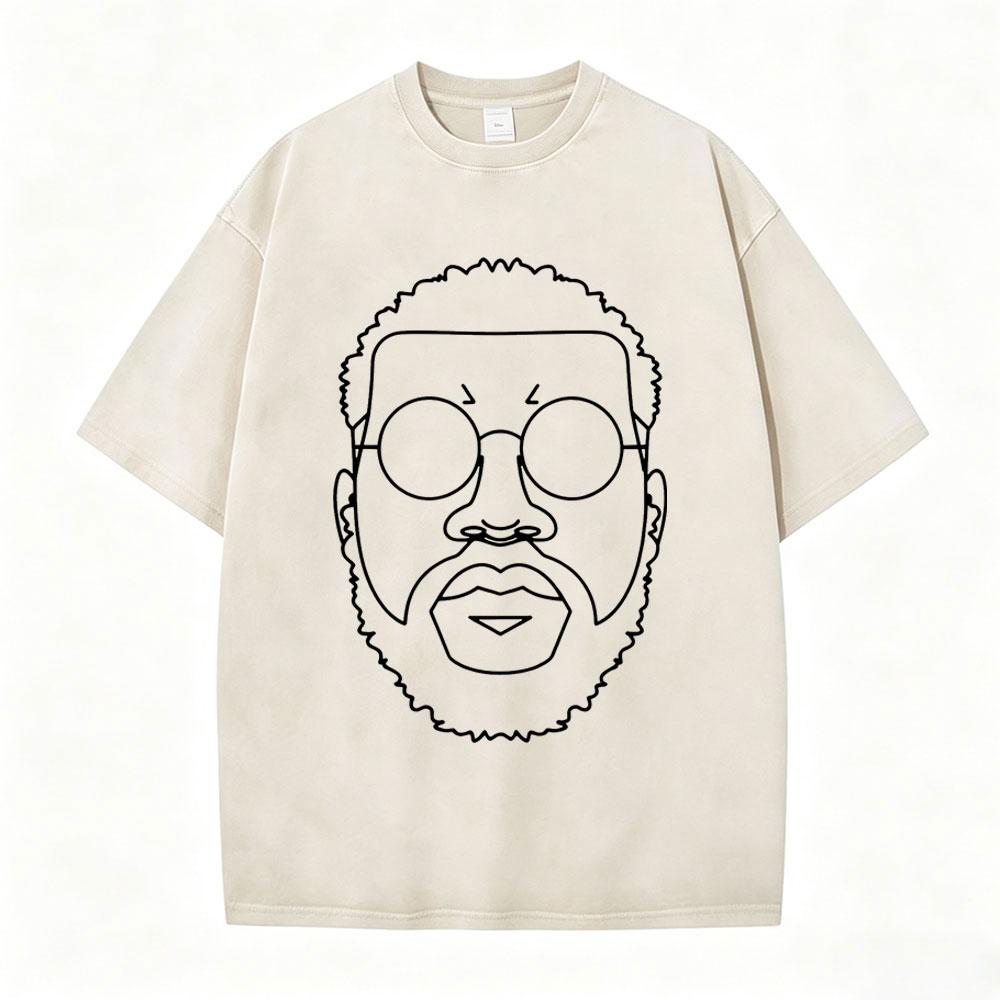 Vintage Spierane Koszulki Rapper Damso Beyah Tour 2026 Mężczyźni Kobiety Odzież Moda Hip Hop Krótki Rękaw Okrągły Dekolt Koszulki Streetwear