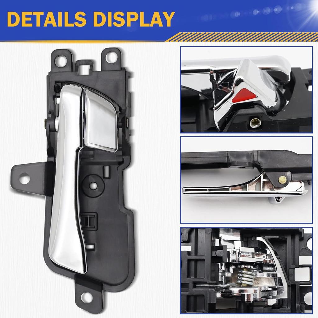 Chrome Interior Ide Door Handle Front Or Rear Left Driver Side For 2011-2015 Hyundai Sonata 826103S010 82610-3S010