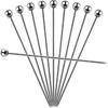 10 Pcs Metal Cocktail Picks, 4.17" Stainless Steel Reble Toothpicks Skewers for Drinks Garnish Martini Olive Appetizers Bar Accessories Gift