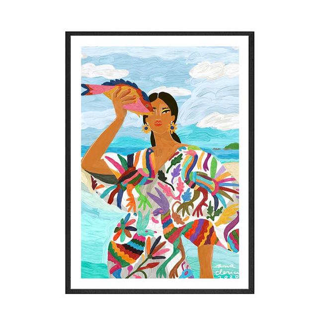 

Мексиканская женщина настенный плакат современный абстрактный стиль холст печать красочная картина живопись искусство проход гостиная уникальное украшение без рамки 21*30cm No Frame