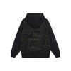 Li-Ning Sports Life Series Geometric Pattern Print Logo Embroidered Pullover Hoodie Unisex Tops Black AWDSD07-2