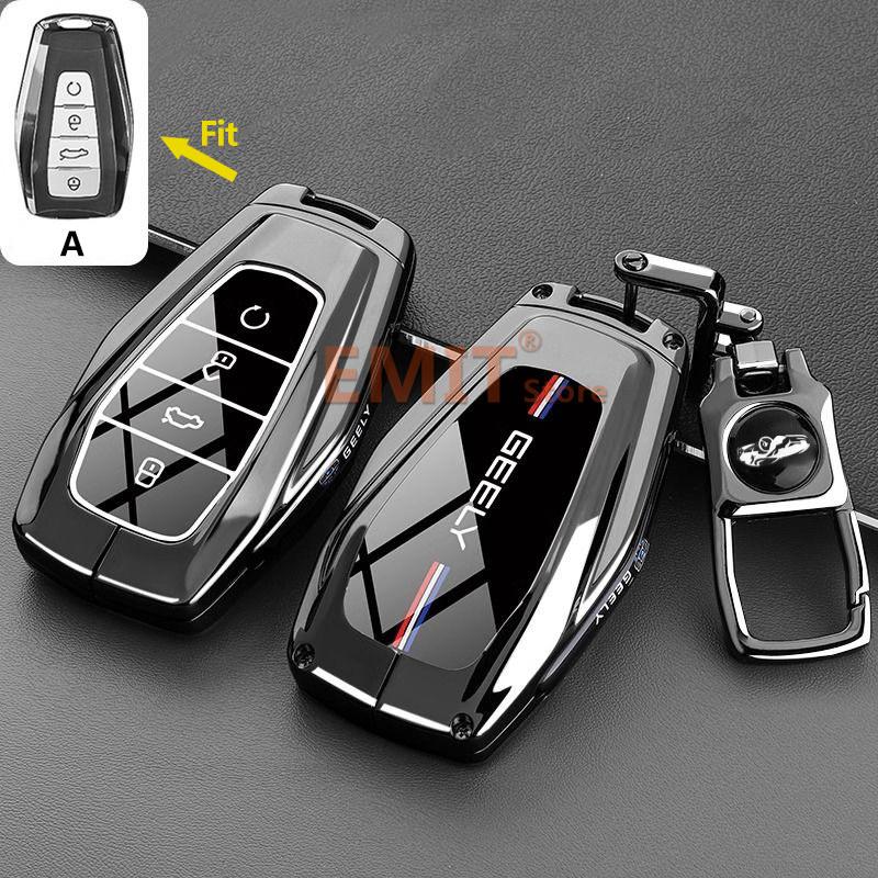 Key Case Cover for Geely Coolray Okavango Atlas Monjaro Tugella Emgrand X50 X70 X6 X7 EX7 GC9 Global Hawk GX7 Car Accessories