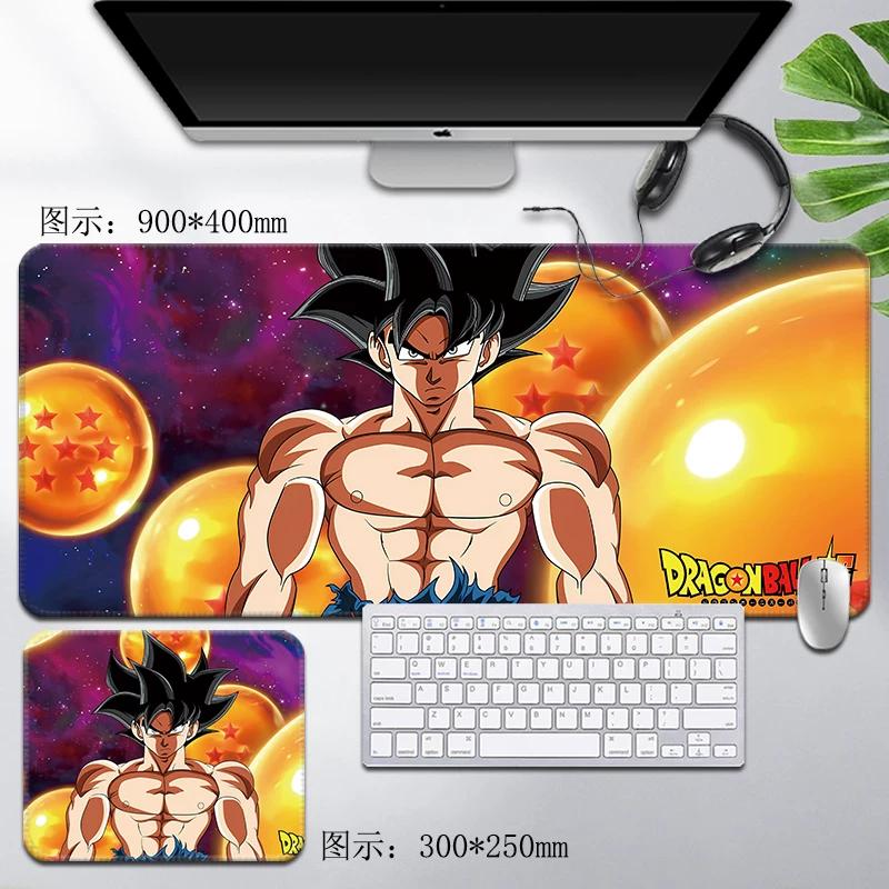 Leder Dragon Ball Mauspads Wasserdicht Son Goku Druckmuster Herren Computer Peripherie Zubehör Große Größe Gaming Tastatur Büro Schreibtischmatte
