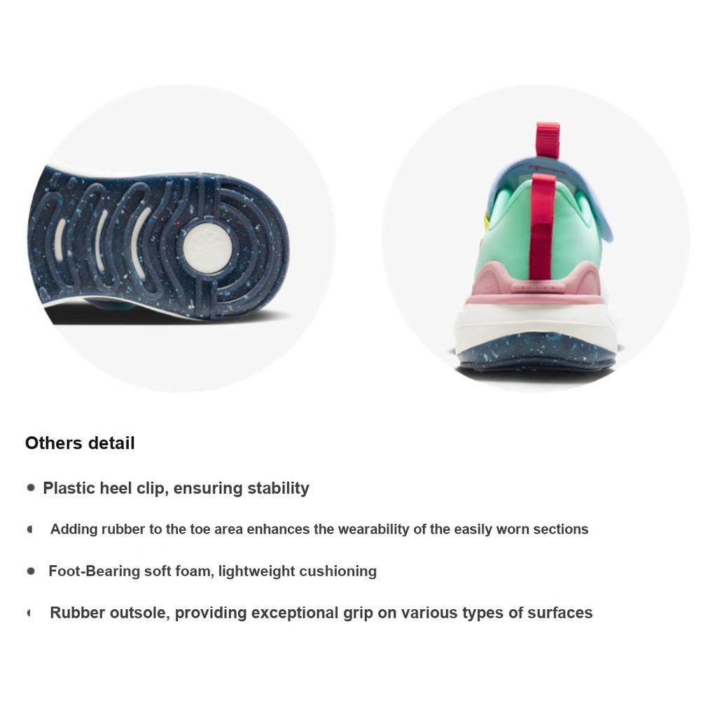 Nike E-Series 1.0 Versatile Non-Slip Shock Absorbing Low-Top Kids Running Shoes Kids sneaker White Red DZ2840-100