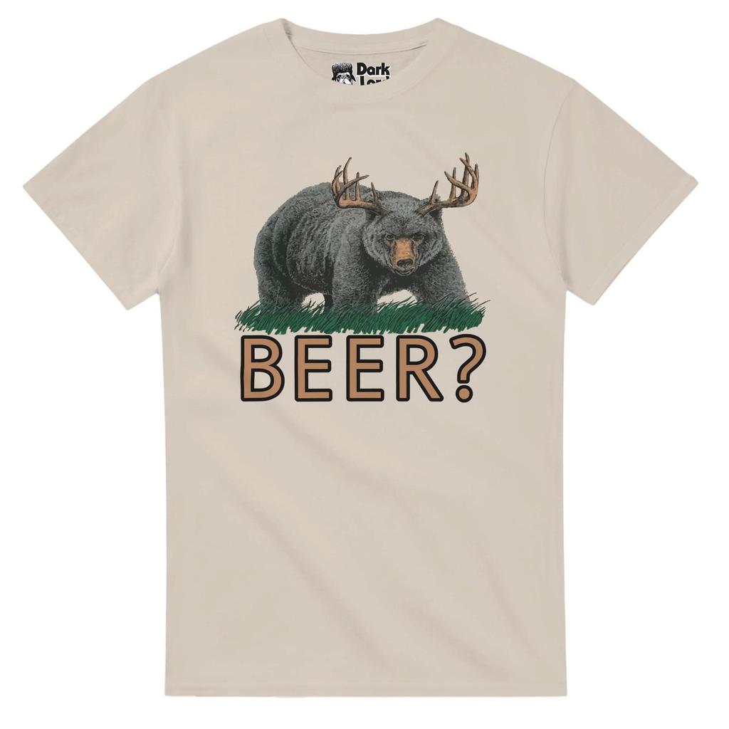 Deer and Bear Beer T-Shirt - Humorous Casual Tee