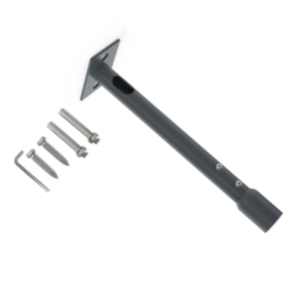 Suport metalic multifuncțional în formă de T pentru antenă, din aliaj de aluminiu, cu adaptor pentru V2