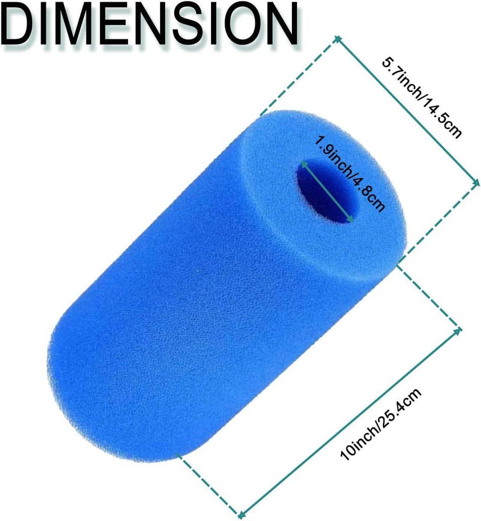 Blue Reusable Washable Pool Filter Sponge CottonColumns