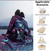 1pc Cyberpunk Robot Print Blanket   Lightweight Flannel Throw Blanket For Sofa, Bed, Living Room, Office, Outdoor Travel, Camping