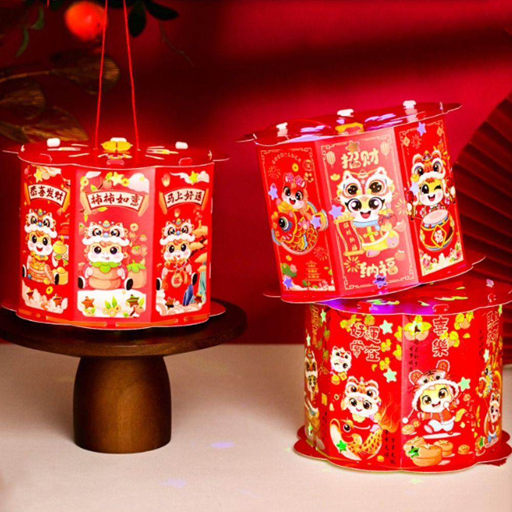 Handgefertigte Tierkreiszeichen Pferd Laterne Cartoon Handlaterne Traditionelles Fest