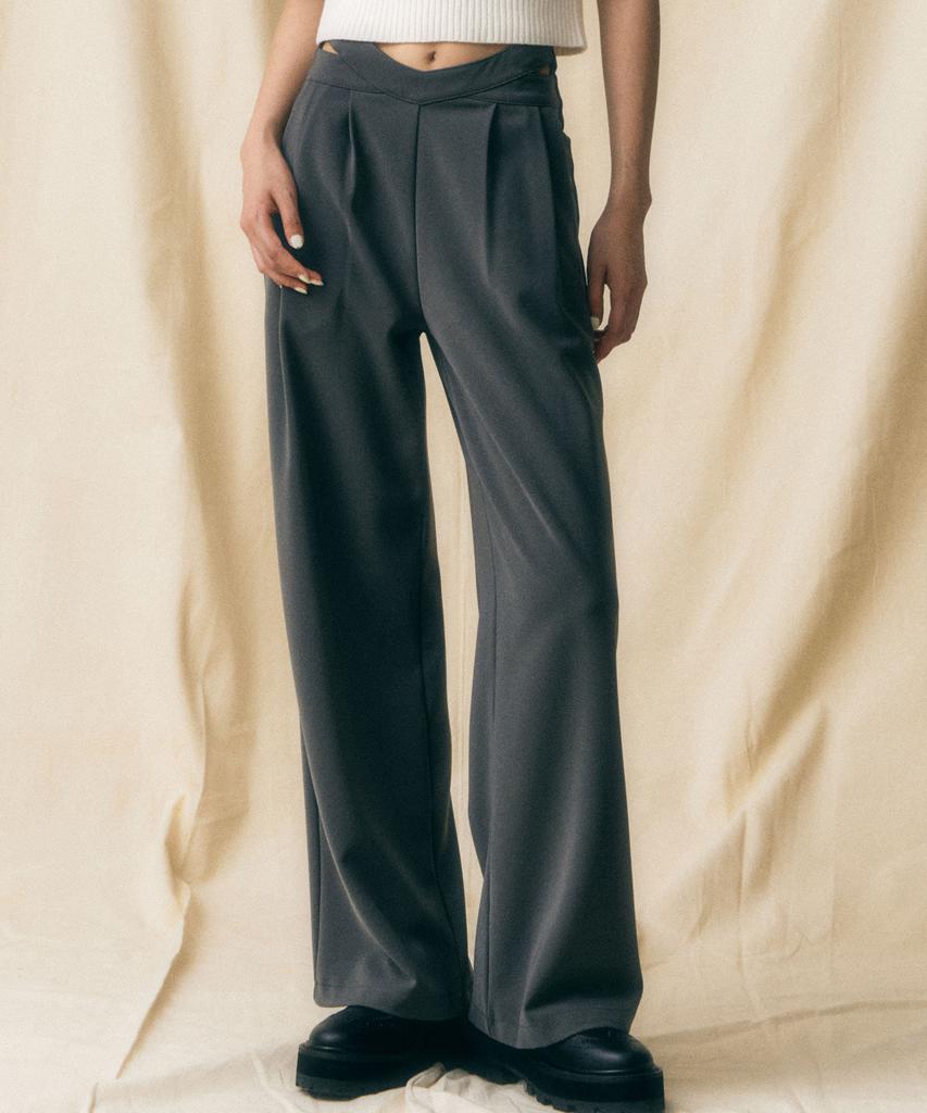 AVANDRESS X-Line Wide Slacks - 4Col