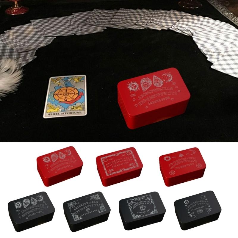 Iron Tarots Cards Storage Case Tarots Cards Box Astrologys Divinations Storage Case