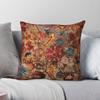 Vintage Floral Chinese Rug Square Pillowcase Polyester Linen Velvet Pattern Zip Decorative Pillow Case Home Cushion Case
