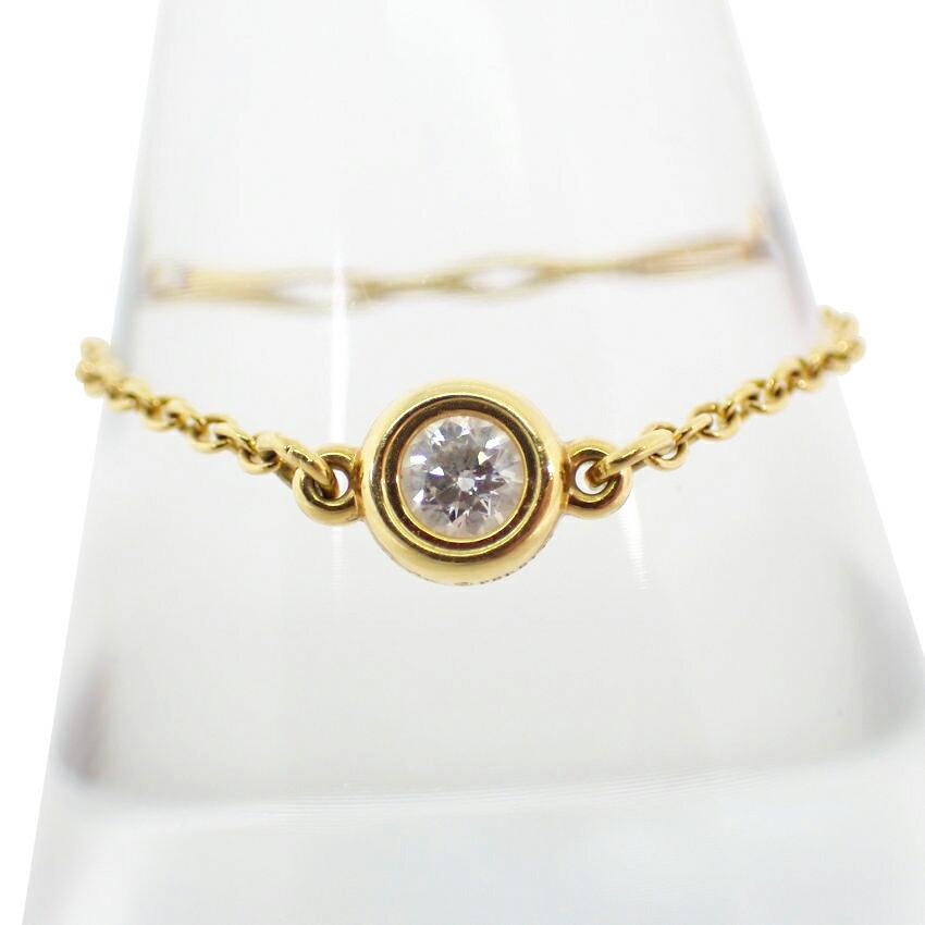 [Used] TIFFANY 750 Diamond By the Yard Ring, Size 17, J65-5