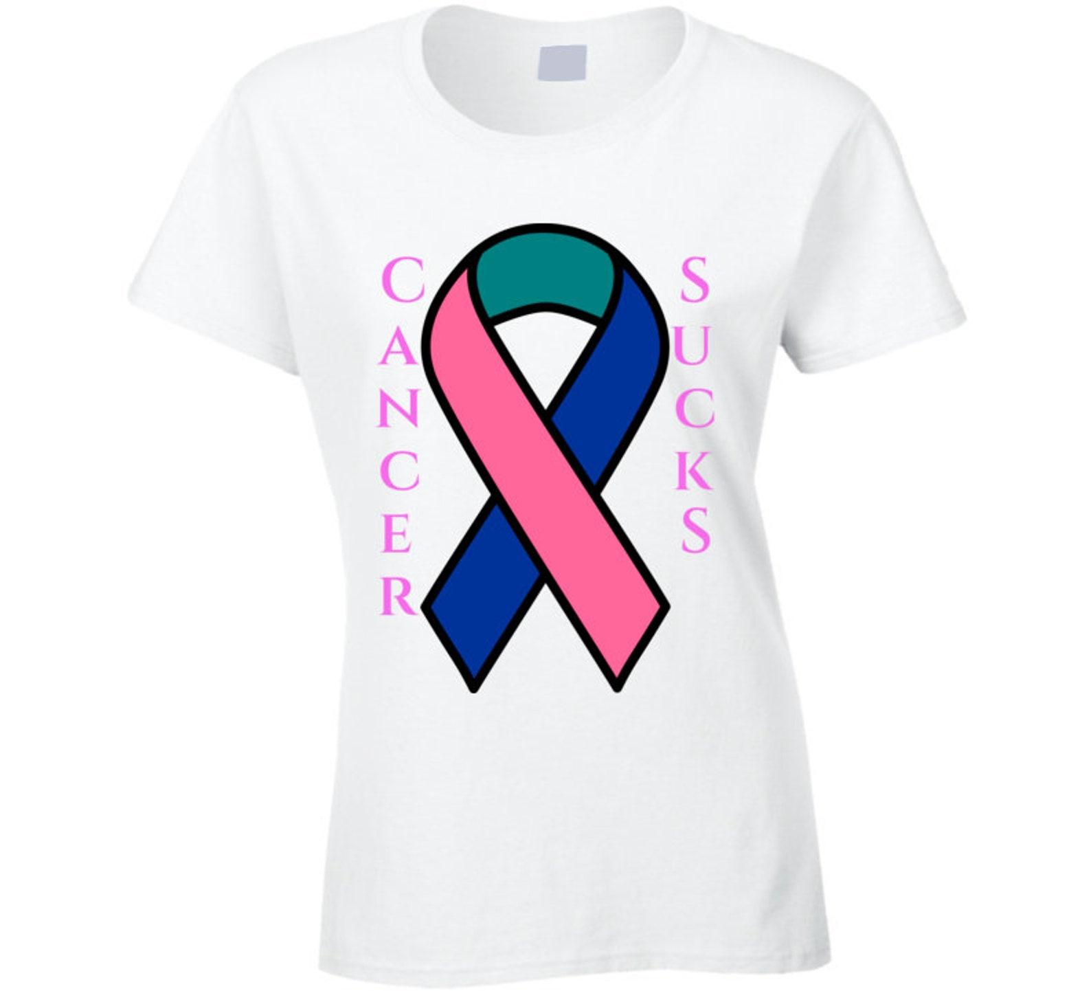 Thyroid Cancer Ribbon Ladies T Shirt S