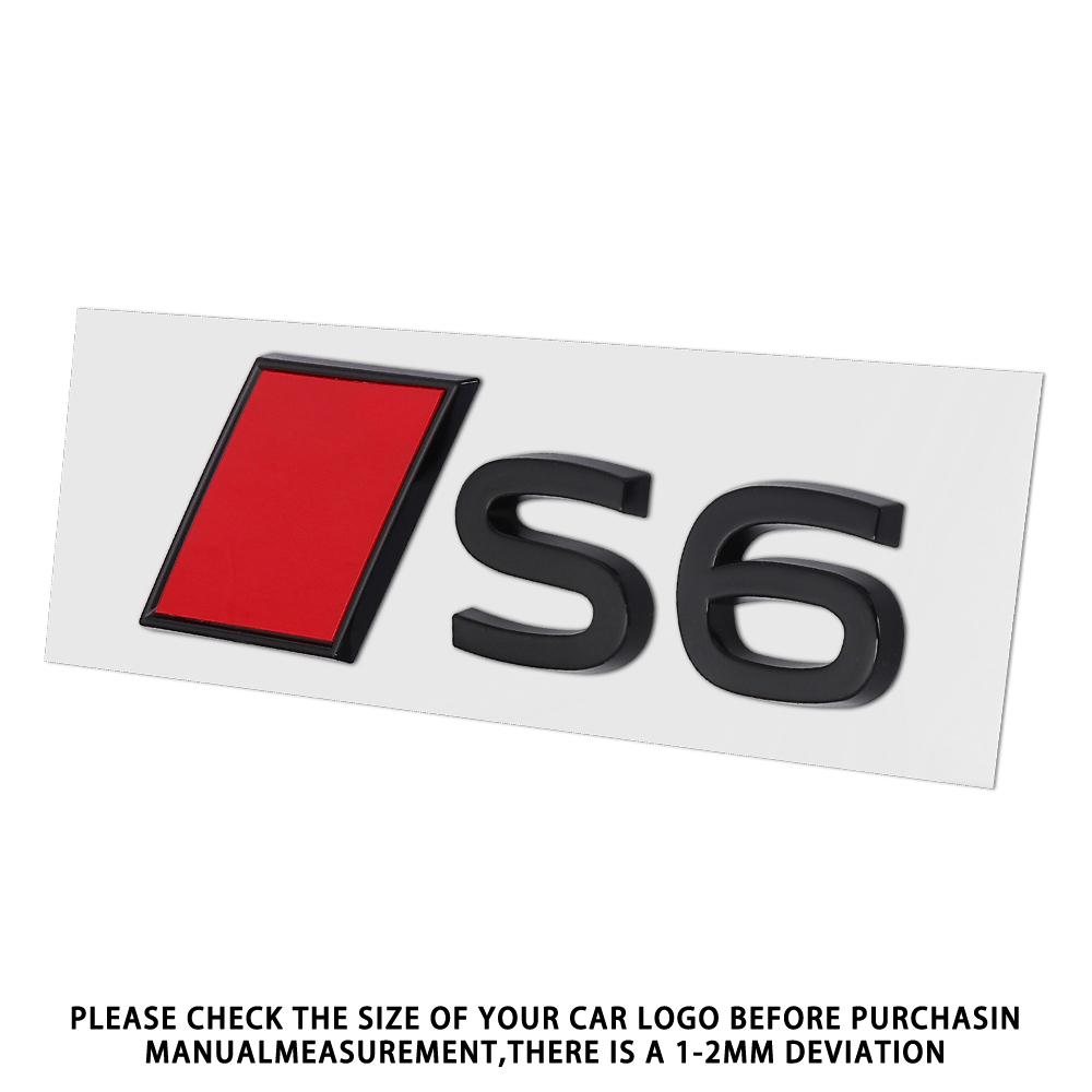 New For T Sline S3 S4 S5 S6 S7 S8 Aalloy Car Rear Trunk Badge Stickers Auto Tail Logo Modification Accessories Emblem Decor Decal
