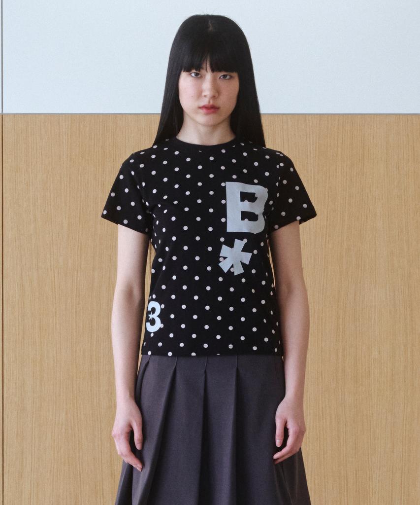 BAUF B Logo Slim Fit T-Shirt [Black Dot]