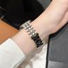 Pearl Metal Strap for Apple Watch Band 49 46 45 44 42 41 40 38mm Women Jewelry Diamond Bracelet Correa for iWatch S10 9 8 7 6 SE
